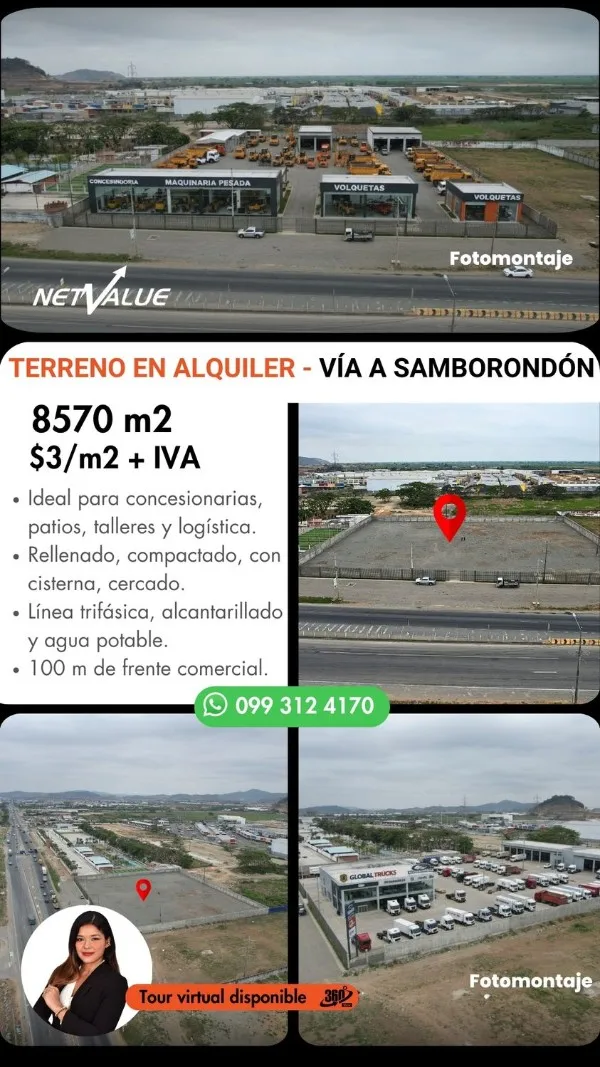 Terreno comercial en alquiler en Nuevo Samborondón, Samborondón · 8,570 m², foto 4
