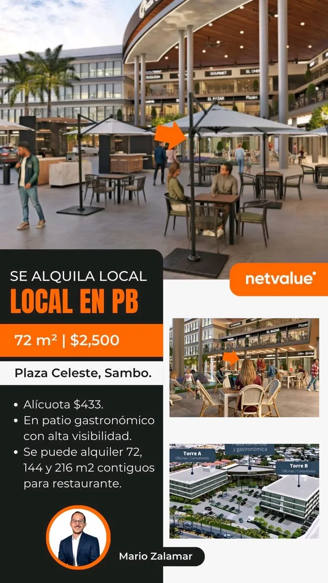 Local comercial en alquiler en Ciudad Celeste, Samborondón · 72.15 m², foto 5